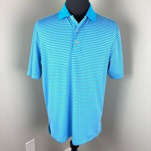 Peter Millar Summer Comfort Polo Shirt Men's Medium M Kinloch Golf Club Logo